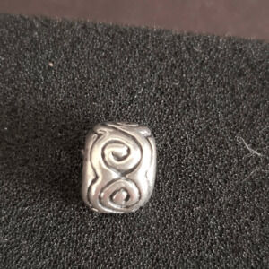 Pandora Sterling‎ Silver Swirl Bead Signed S925 ALE
